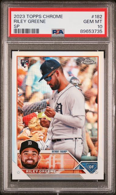 Riley greene chrome top psa 10