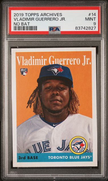 2019 TOPPS ARCHIVES VLADIMIR GUERRERO JR. NO BAT #14 PSA 9 MINT