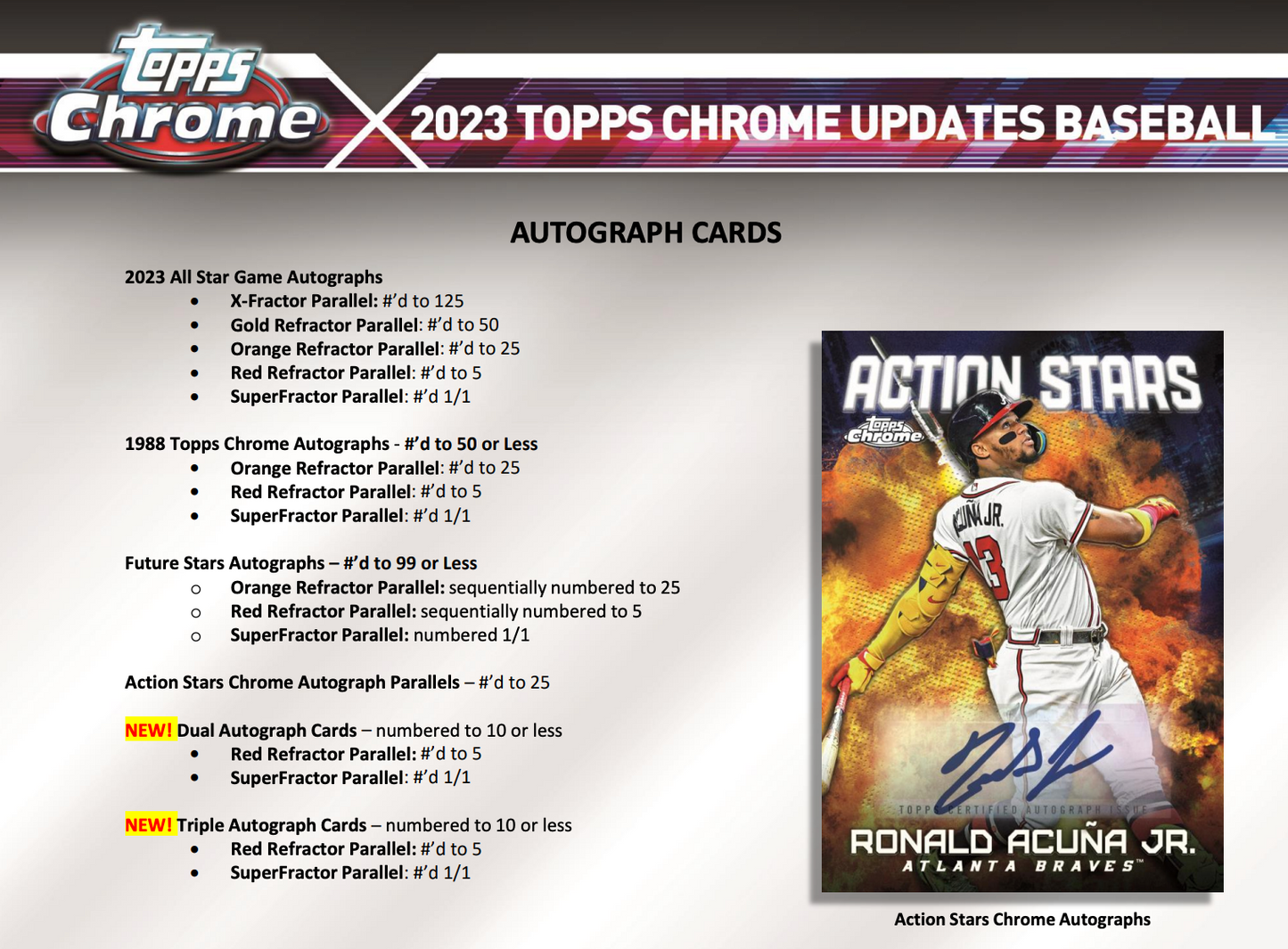 Pre-Sale 2023 Topps Chrome Updates Hobby Case - in shop pickup 11/17