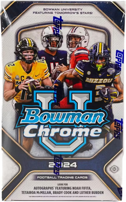 2024 Bowman University Chrome Football Hobby Box