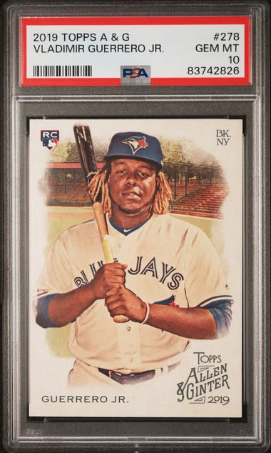 2019 TOPPS ALLEN & GINTER VLADIMIR GUERRERO JR. #278 PSA 10 GEM MT