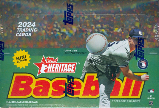 2024 Topps Heritage Baseball Mini Factory Sealed Hobby Box