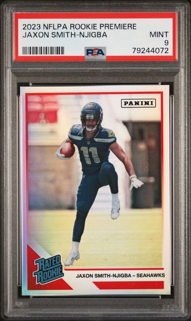 2023 PANINI NFLPA ROOKIE PREMIERE RATED ROOKIES JAXON SMITH-NJIGBA PSA 9 MINT